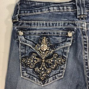 Miss Me Low Rise Flap JP5335B7 Embroidered Cross